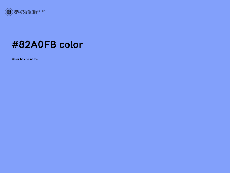 #82A0FB color image
