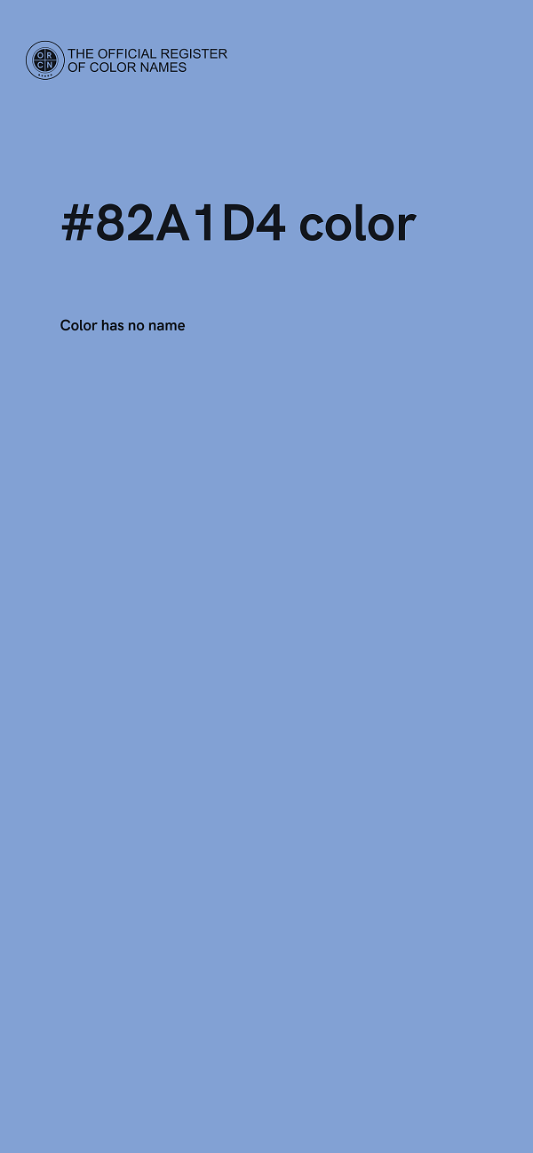 #82A1D4 color image