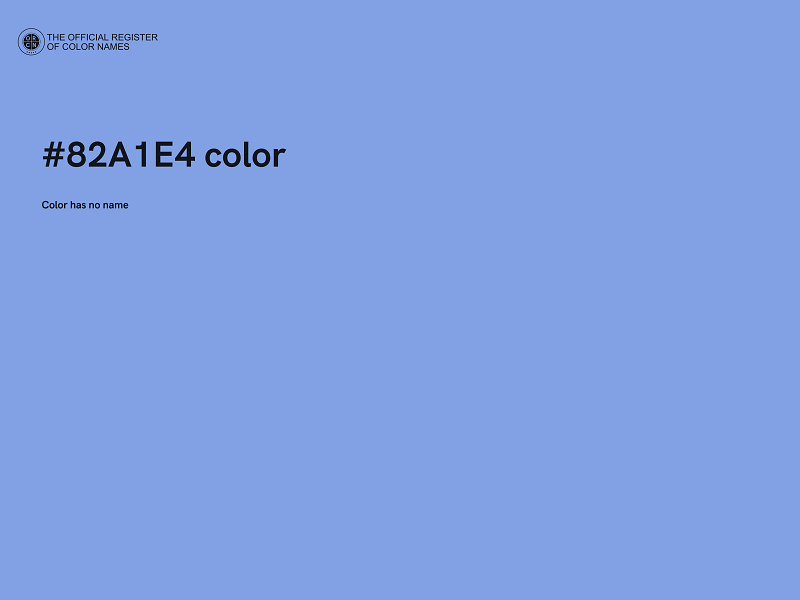 #82A1E4 color image