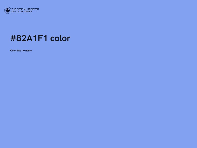 #82A1F1 color image