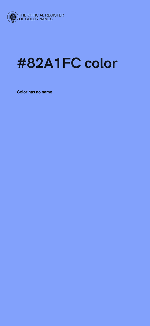 #82A1FC color image