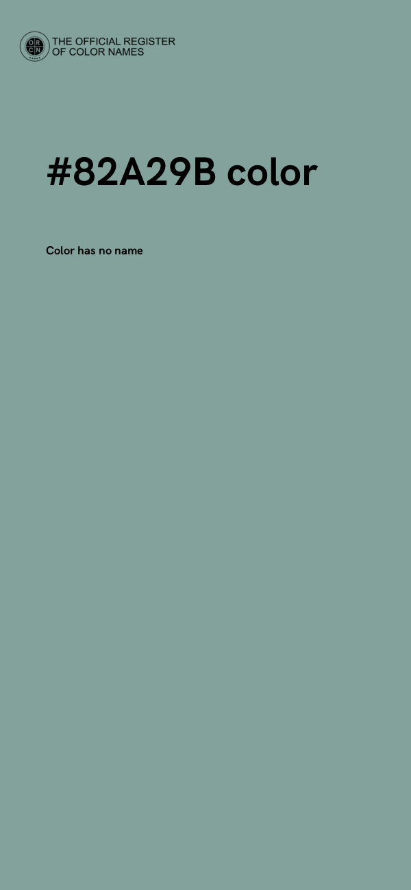 #82A29B color image