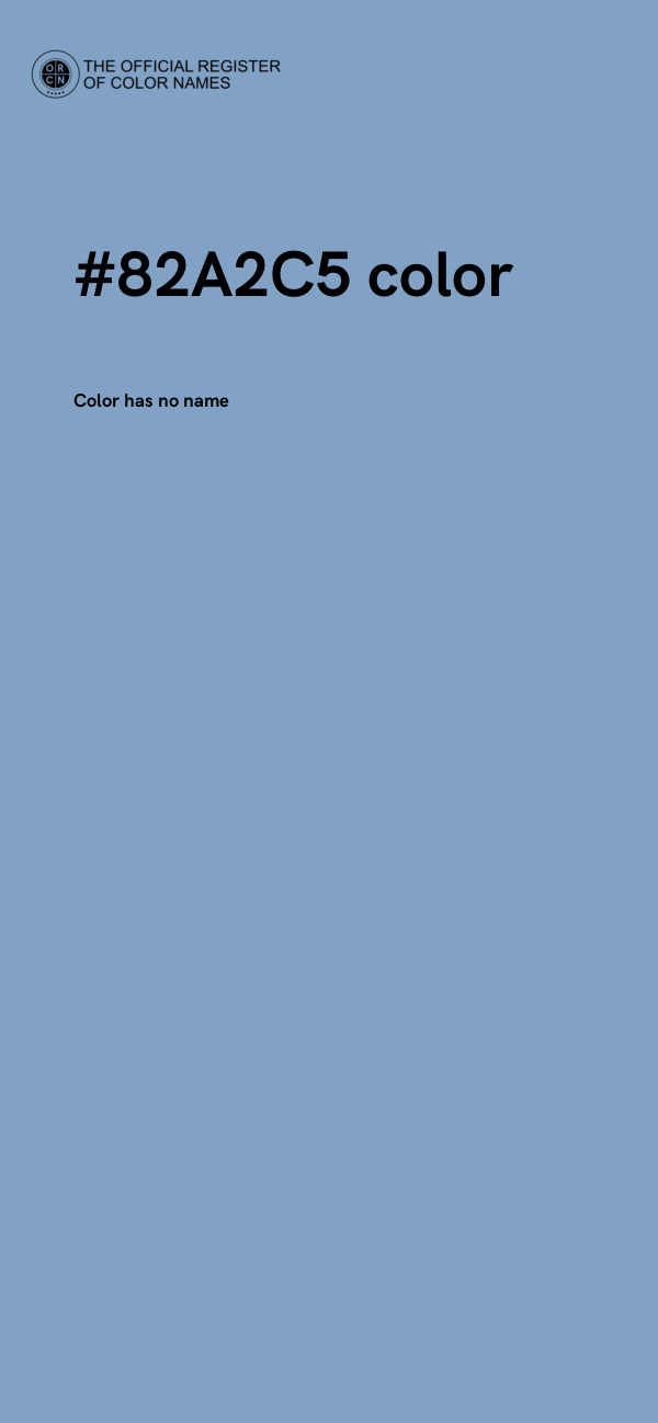 #82A2C5 color image