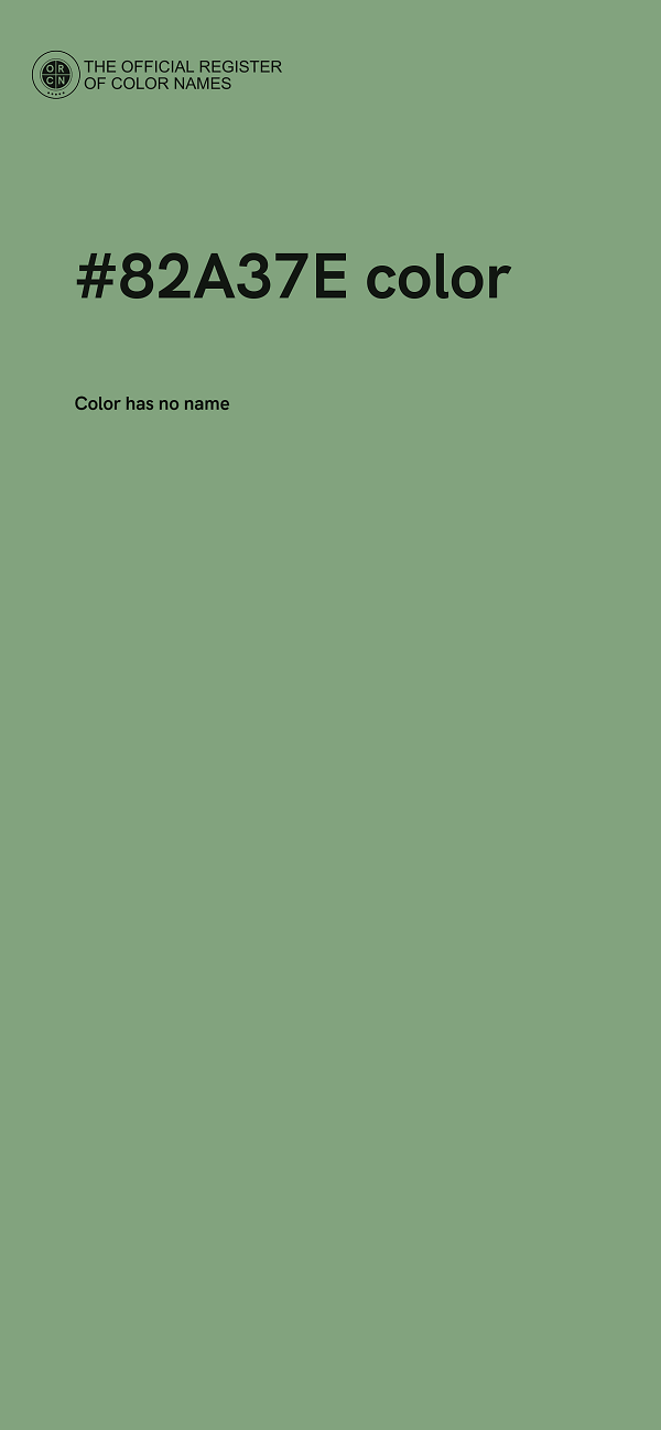 #82A37E color image