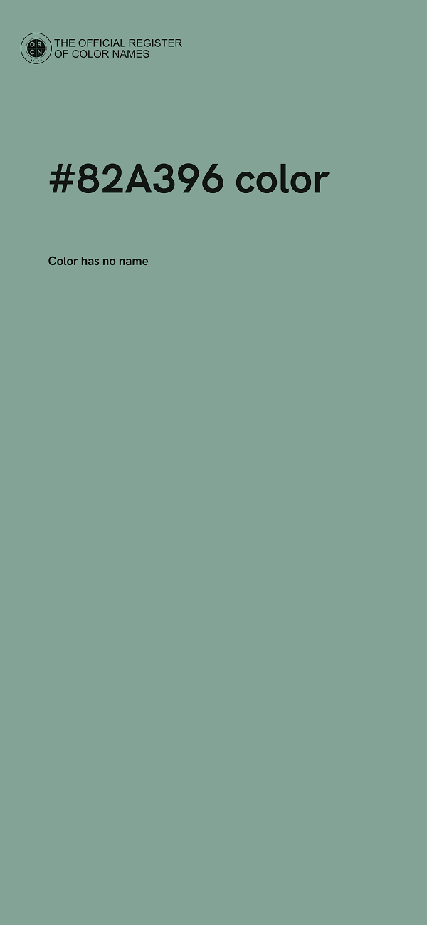 #82A396 color image
