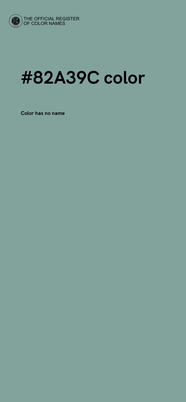 #82A39C color image