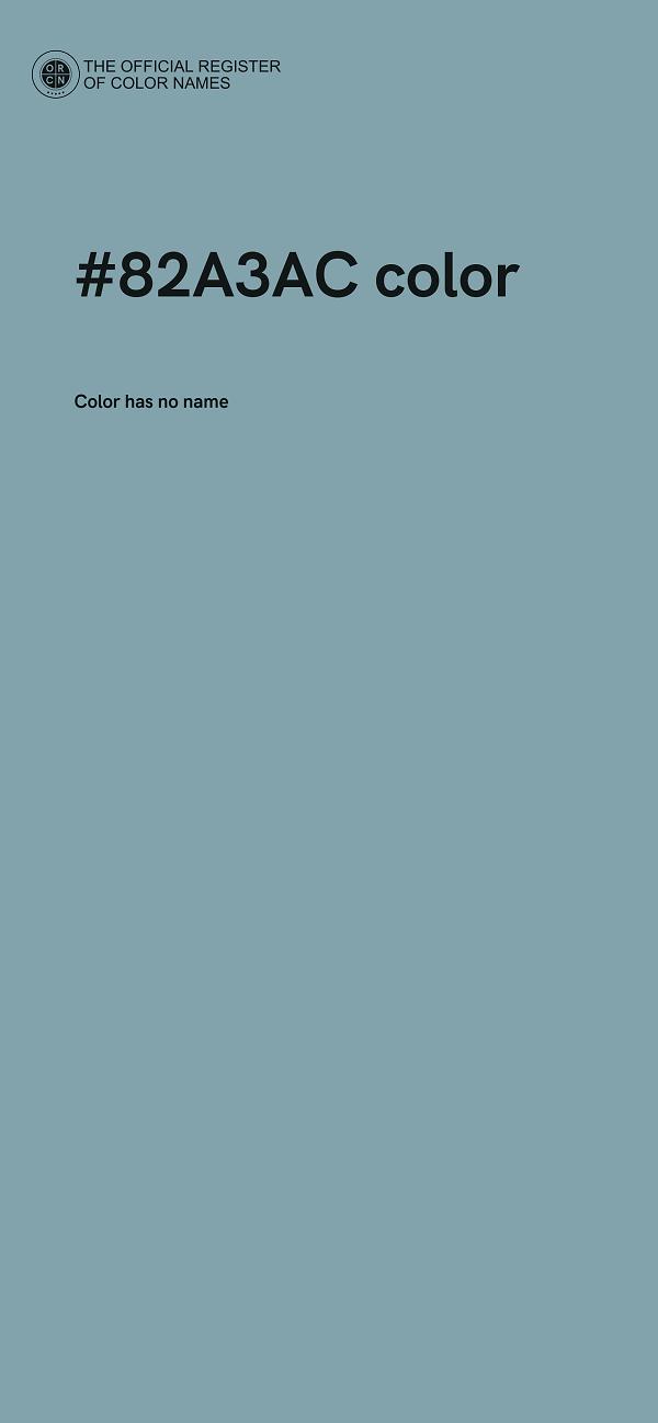 #82A3AC color image
