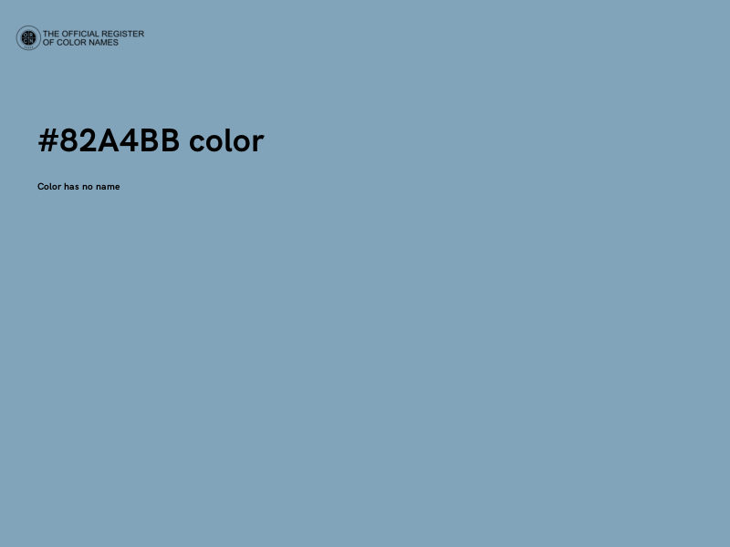 #82A4BB color image