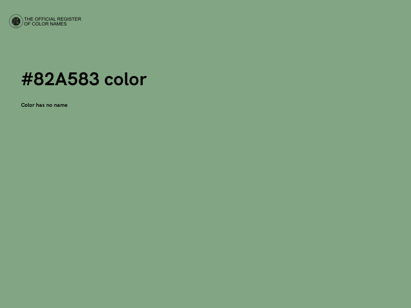 #82A583 color image