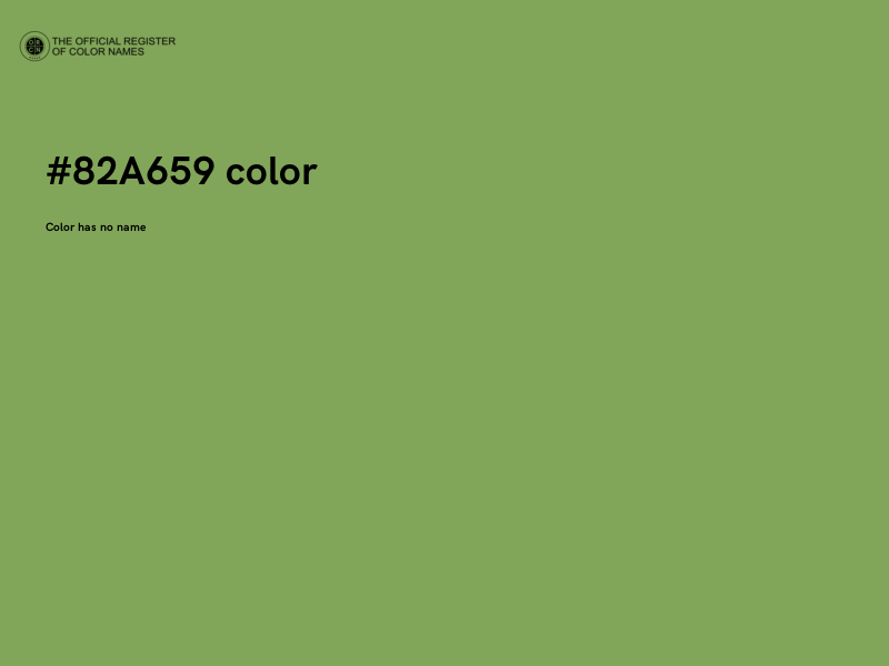 #82A659 color image