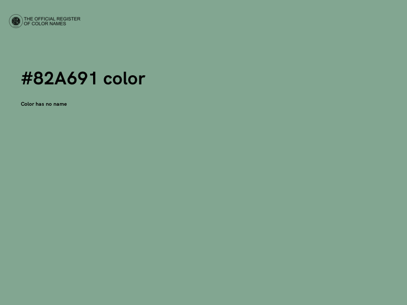 #82A691 color image