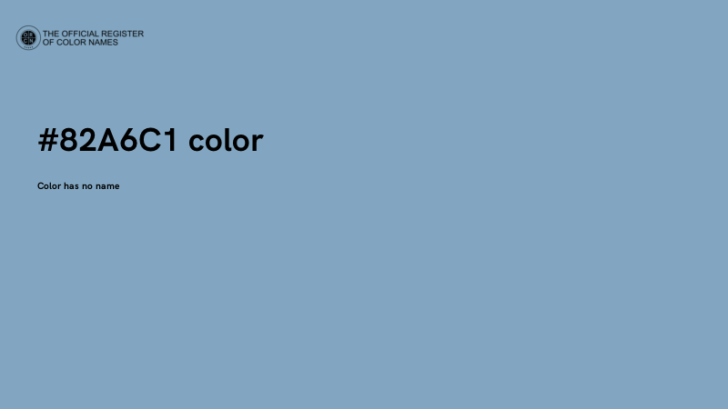 #82A6C1 color image