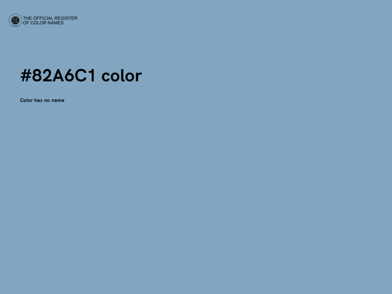 #82A6C1 color image