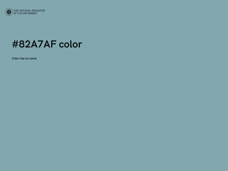 #82A7AF color image