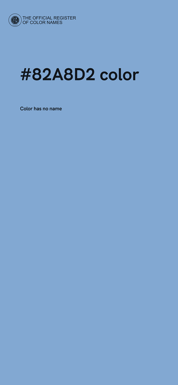 #82A8D2 color image