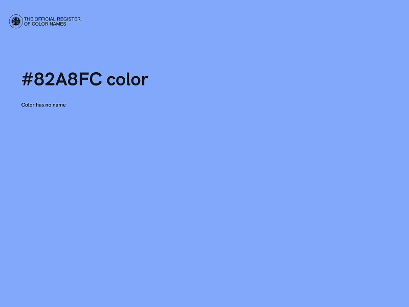 #82A8FC color image