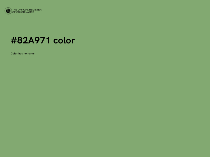 #82A971 color image