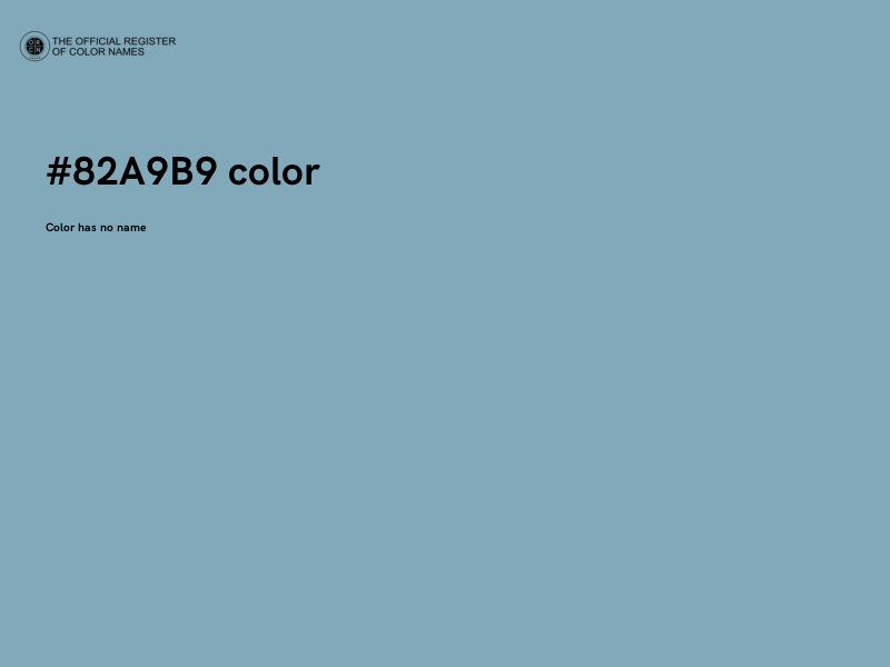 #82A9B9 color image