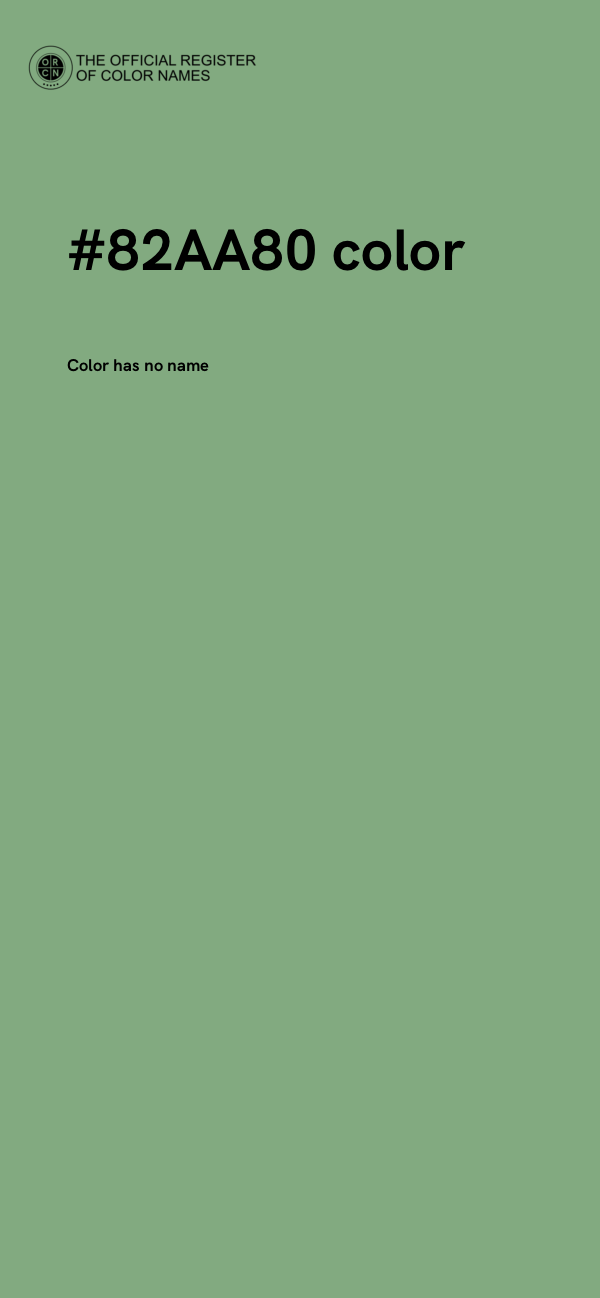 #82AA80 color image