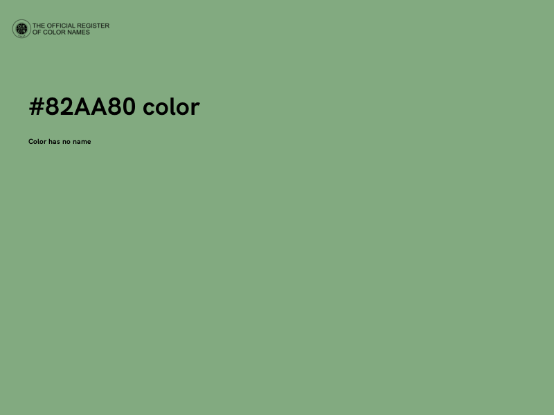#82AA80 color image