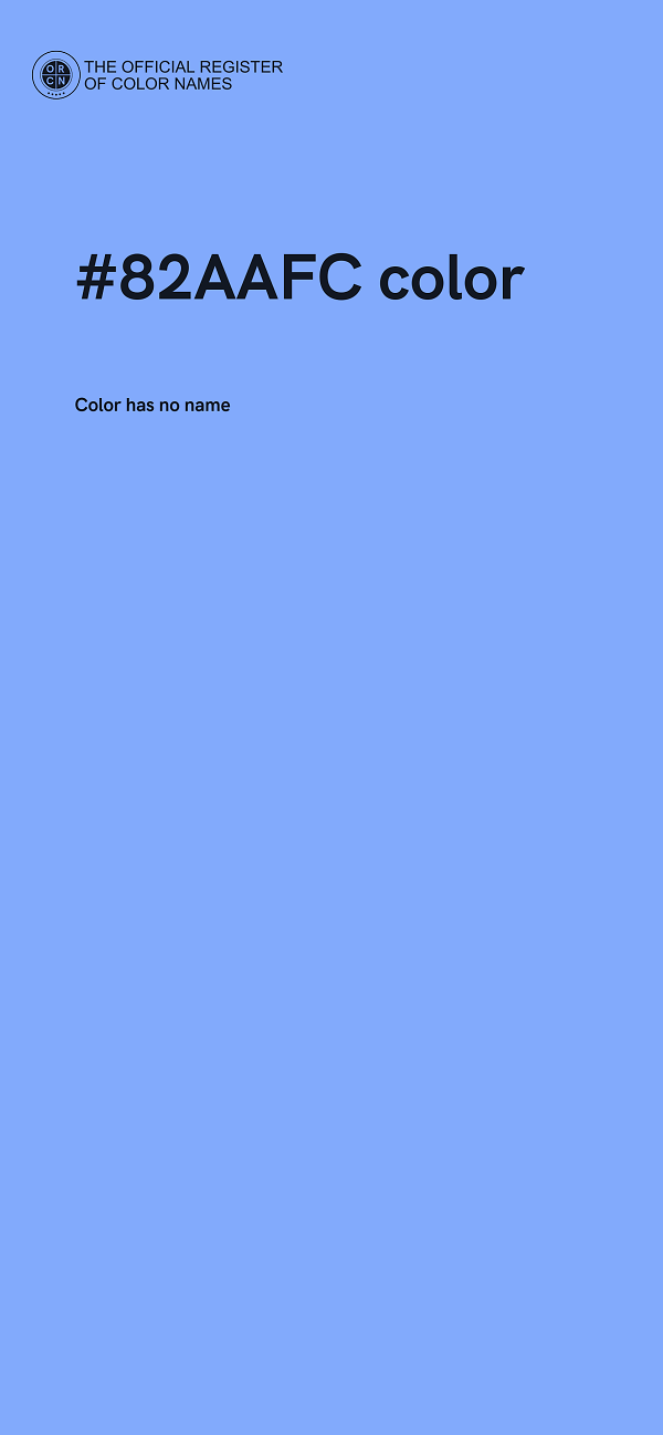 #82AAFC color image
