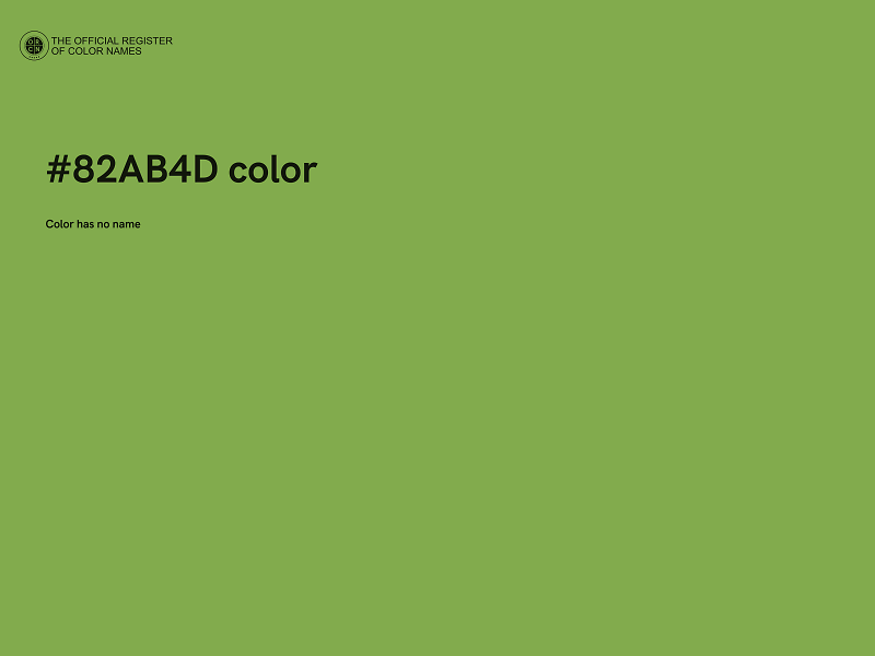 #82AB4D color image