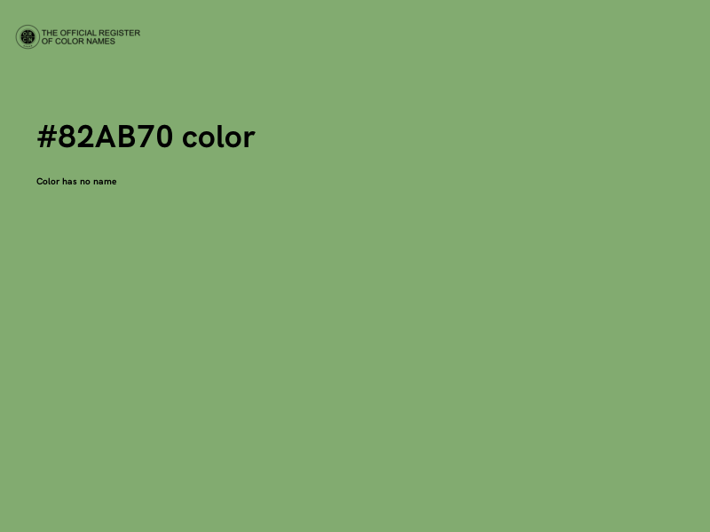 #82AB70 color image