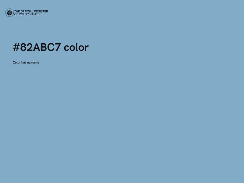 #82ABC7 color image