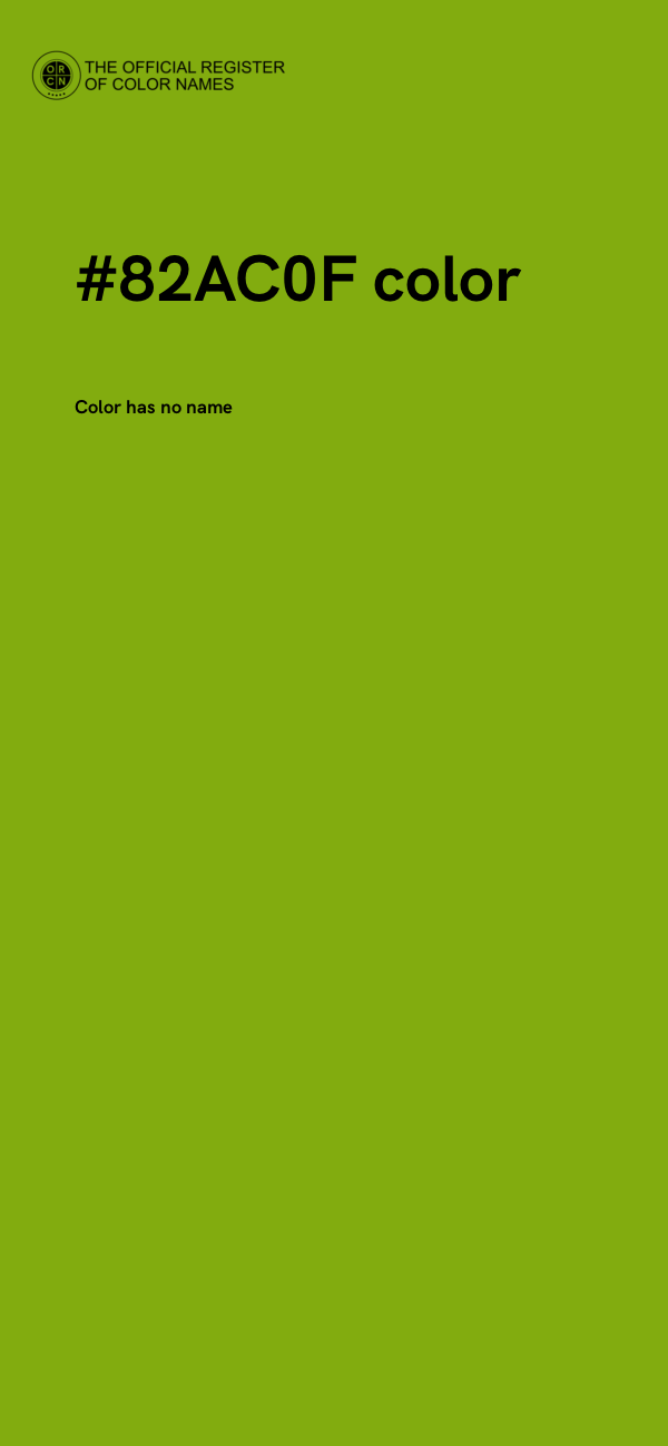 #82AC0F color image