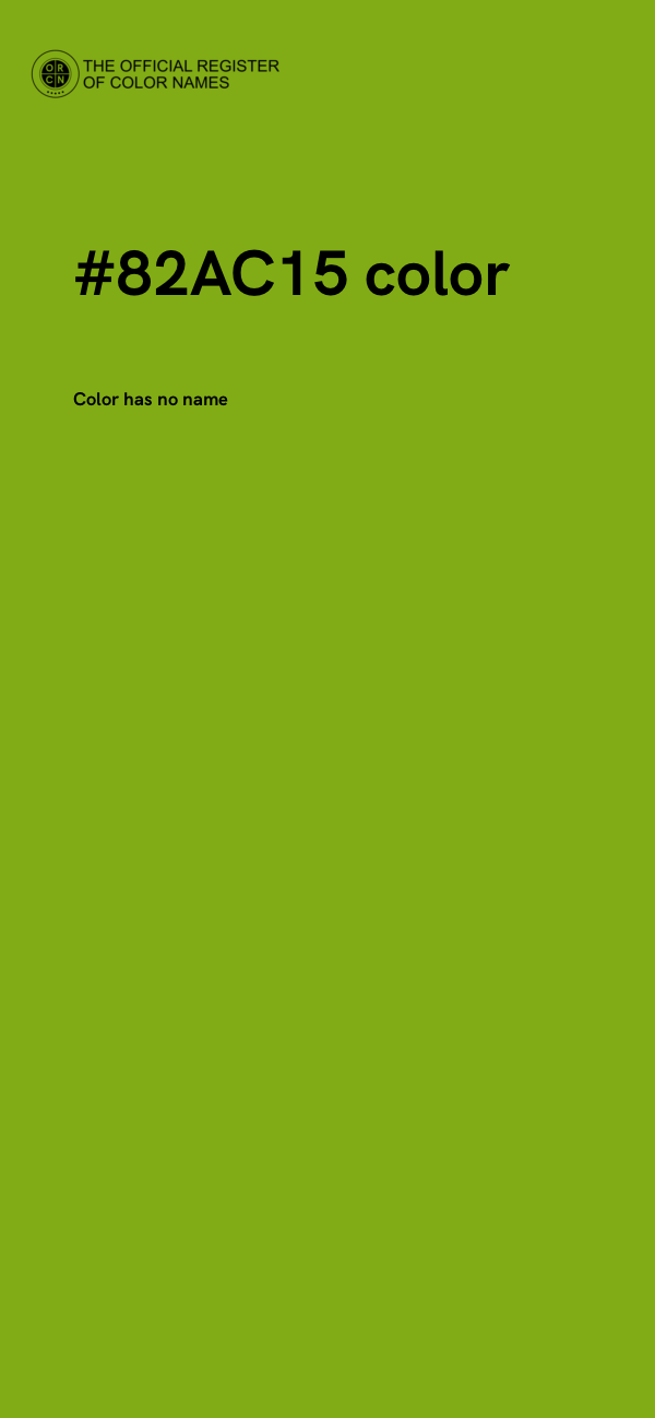 #82AC15 color image