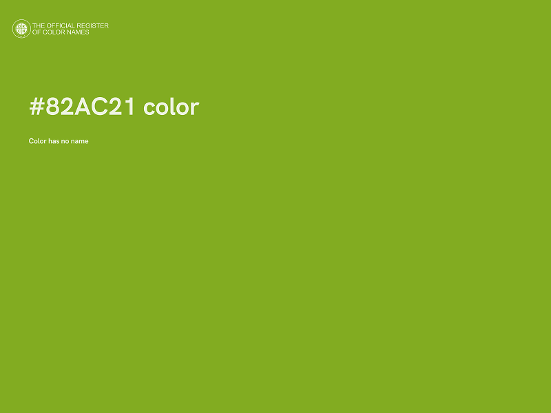 #82AC21 color image