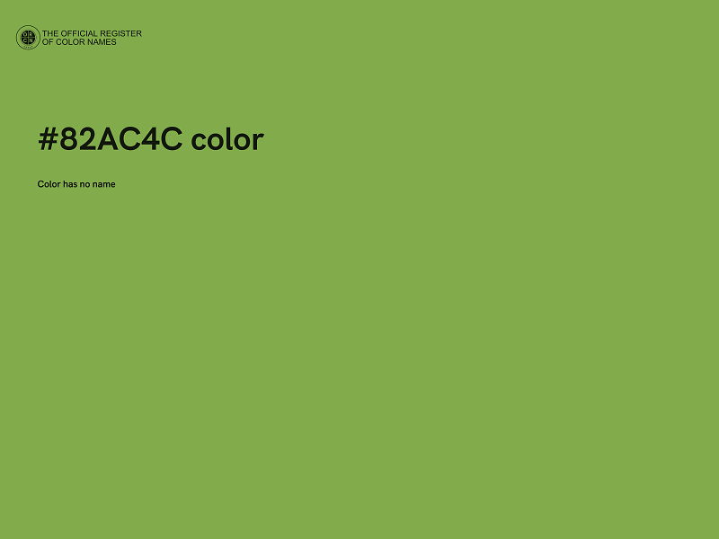 #82AC4C color image