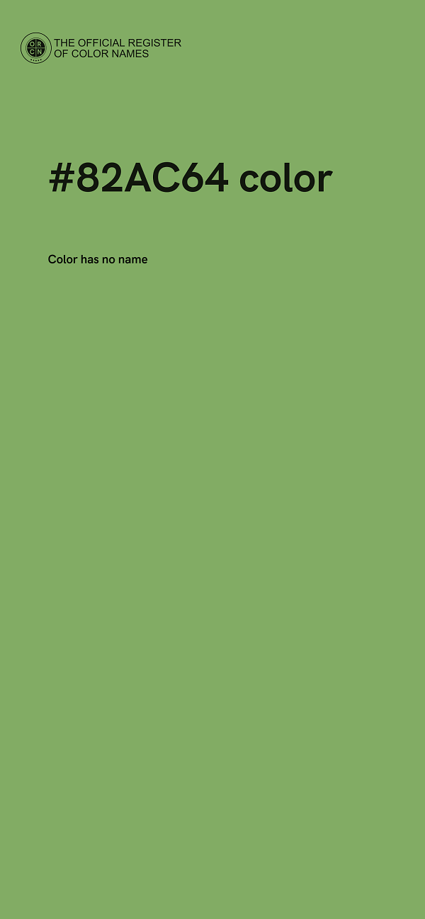 #82AC64 color image