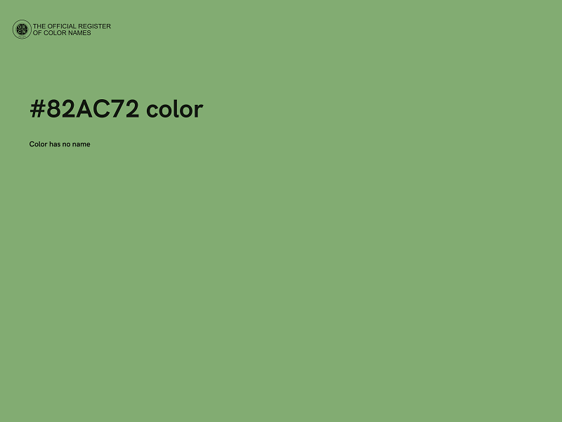 #82AC72 color image