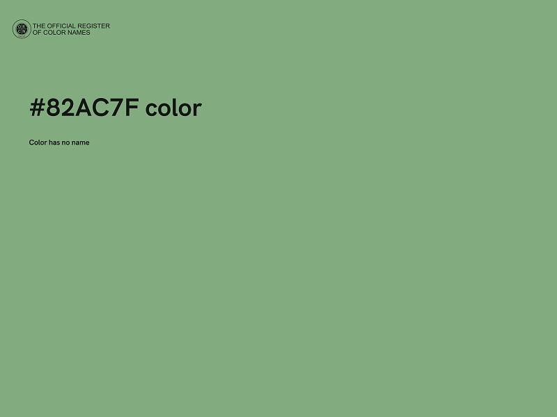 #82AC7F color image