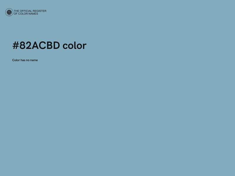 #82ACBD color image