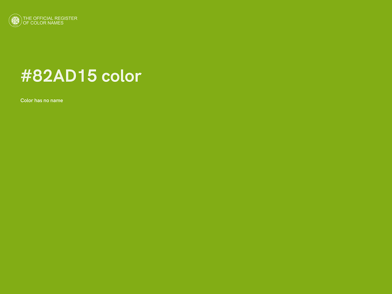 #82AD15 color image