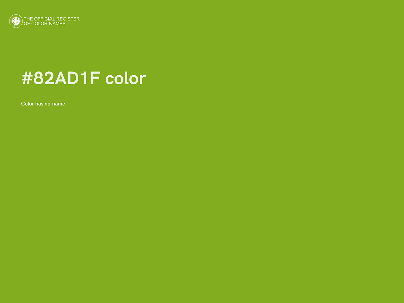#82AD1F color image