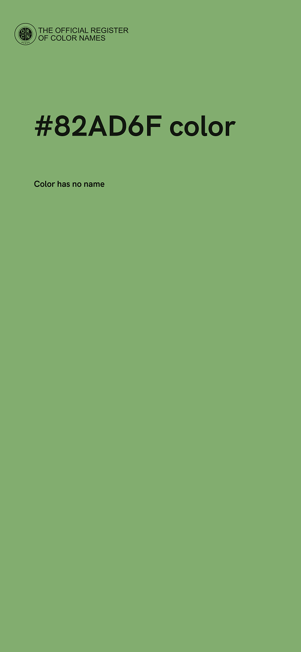 #82AD6F color image