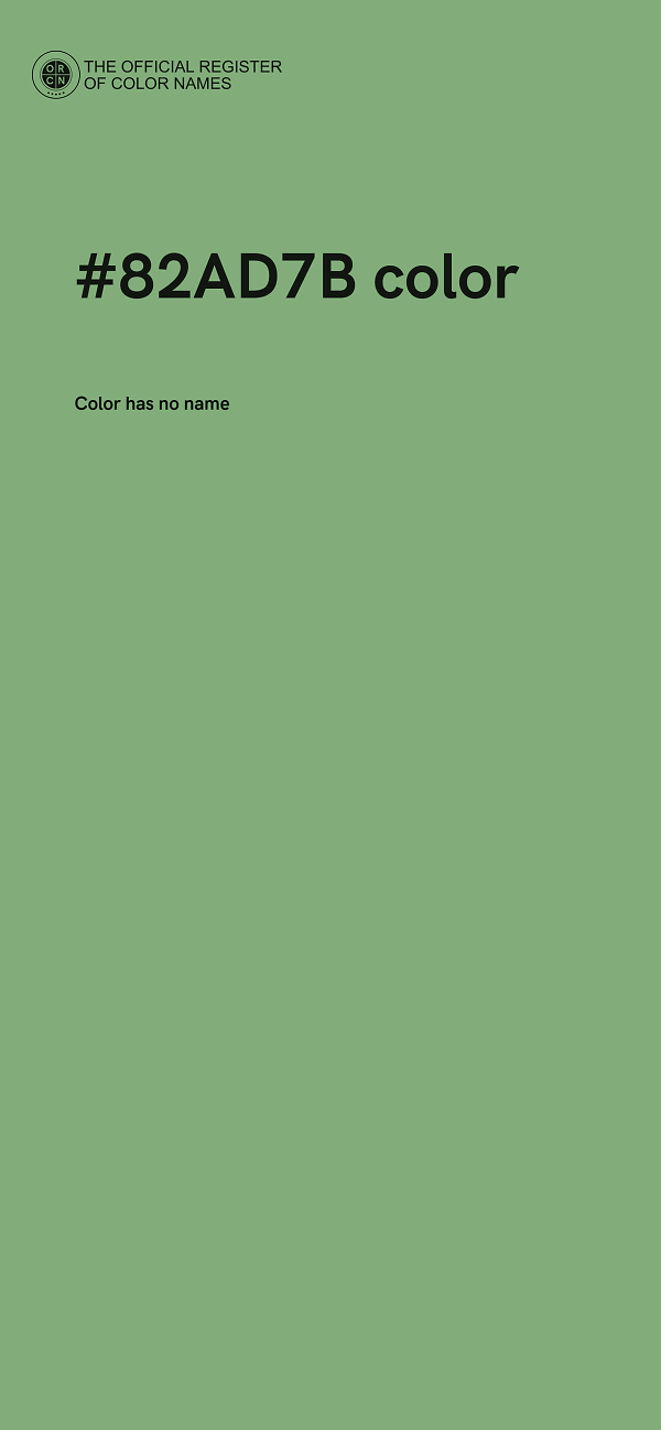 #82AD7B color image