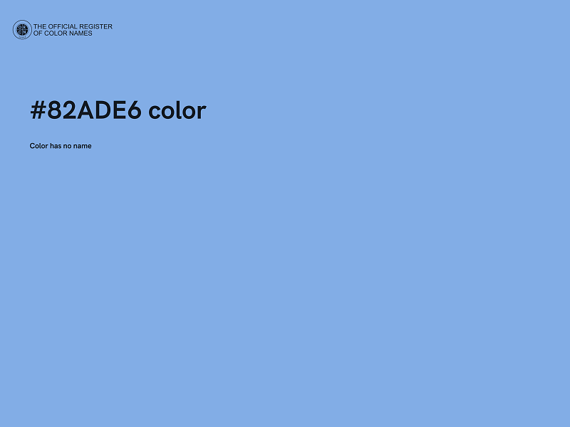 #82ADE6 color image