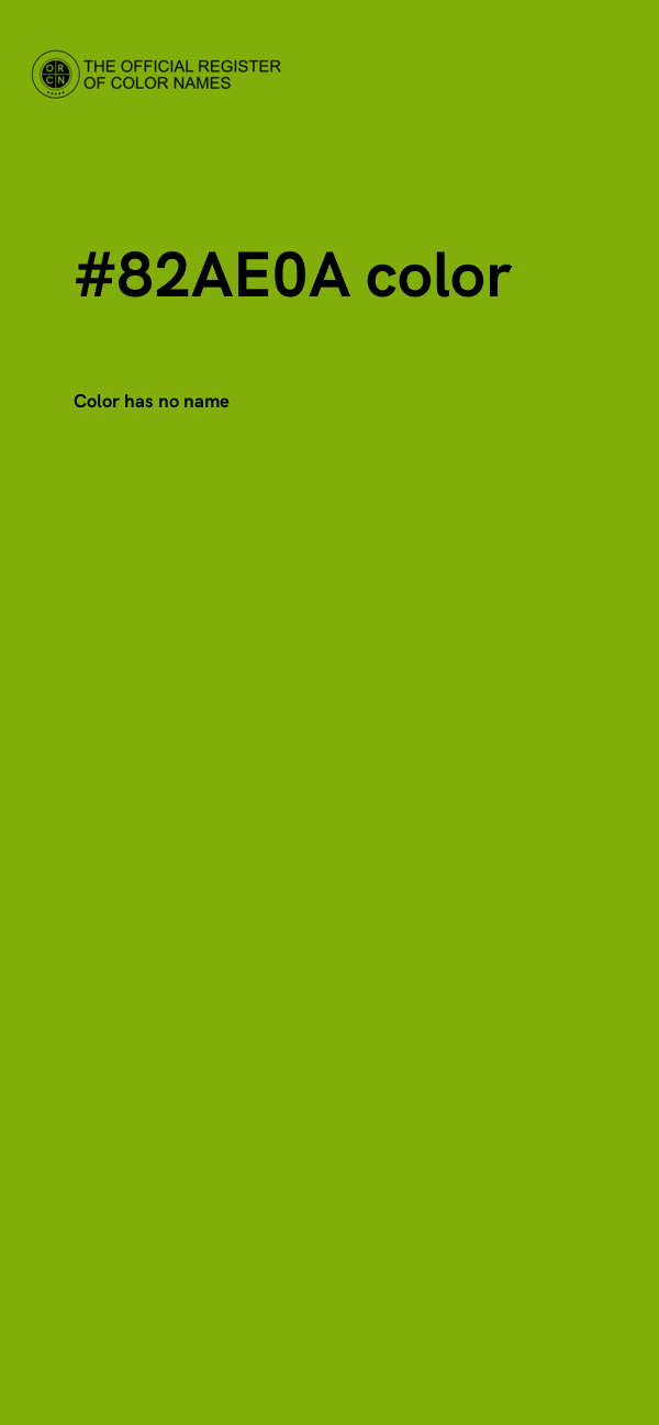 #82AE0A color image