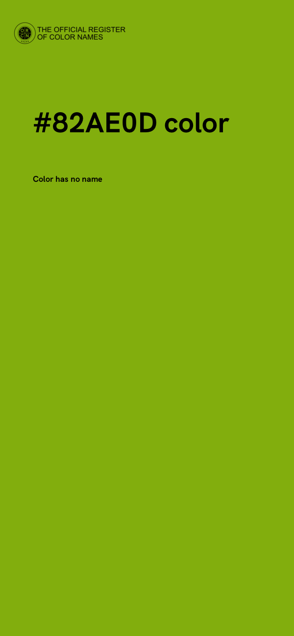 #82AE0D color image