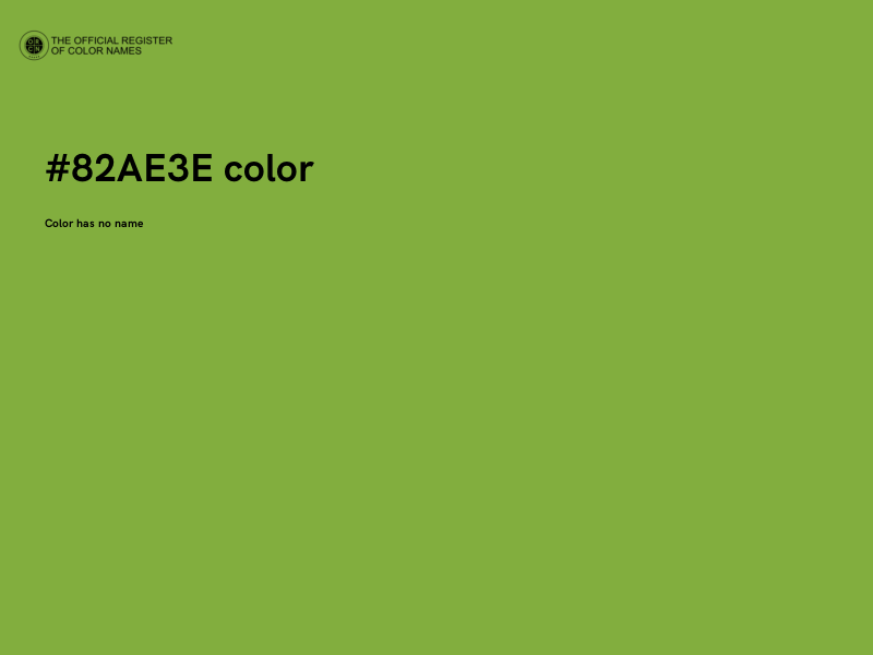 #82AE3E color image