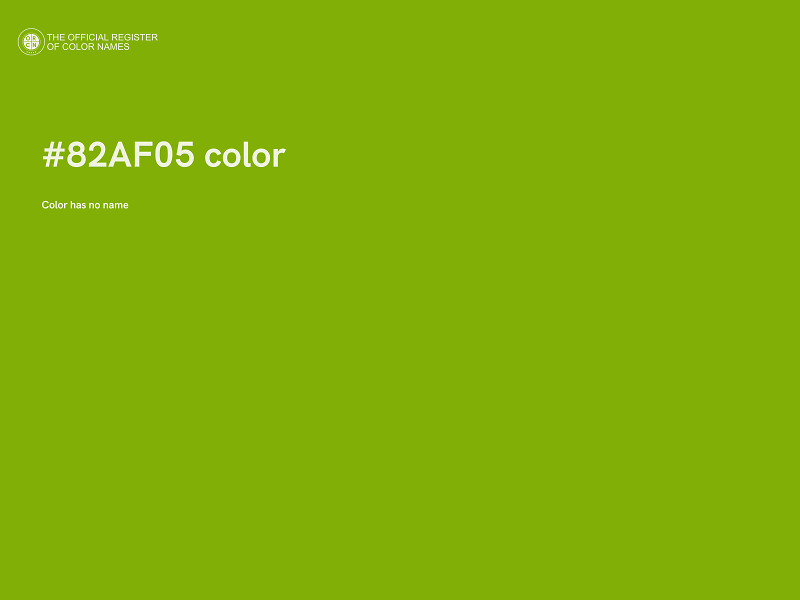 #82AF05 color image