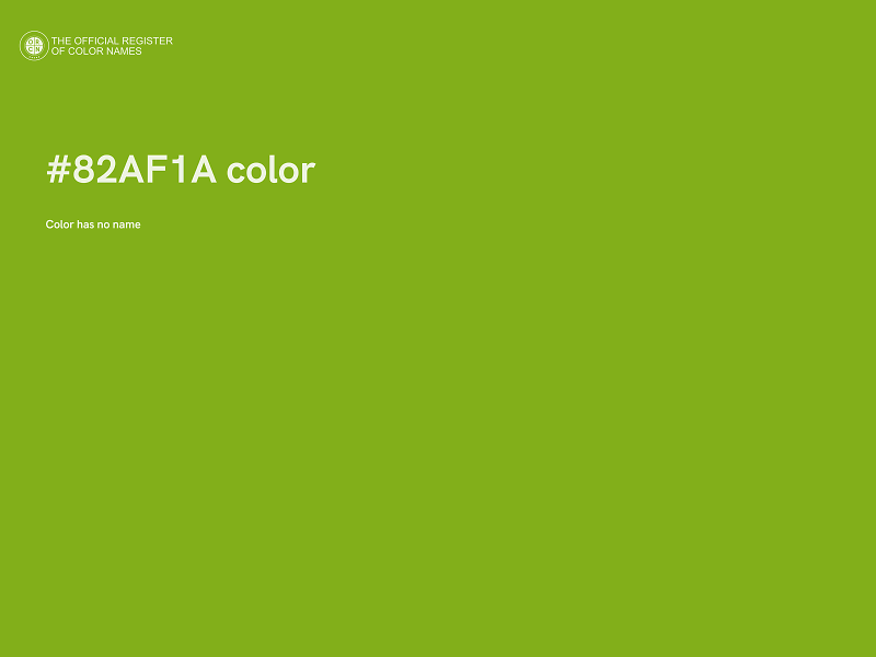 #82AF1A color image