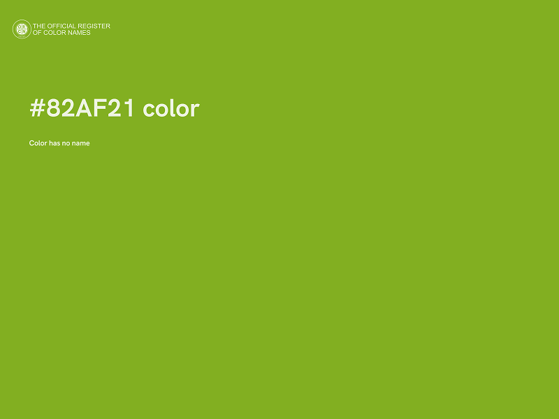 #82AF21 color image