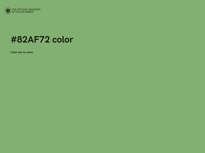 #82AF72 color image