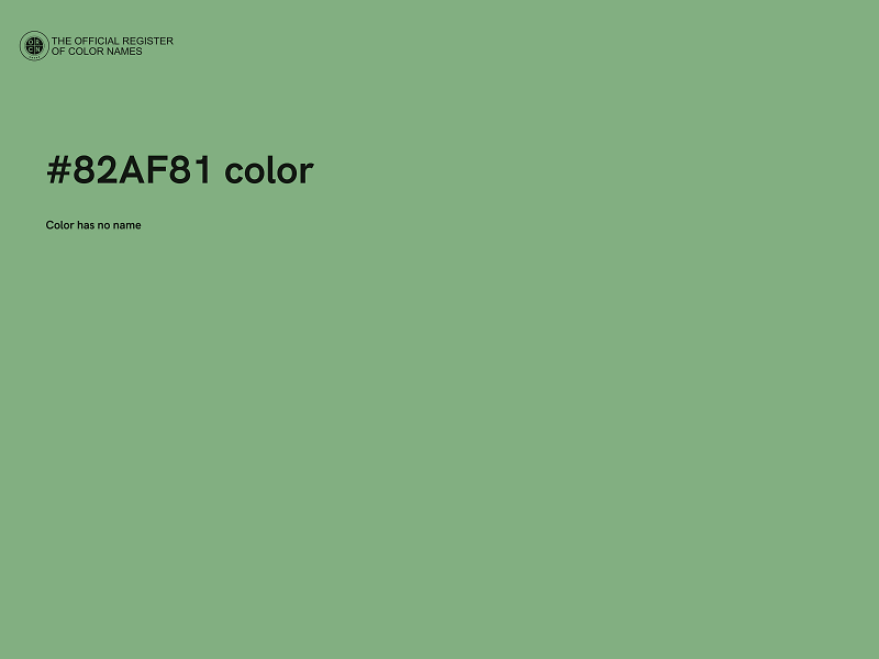#82AF81 color image