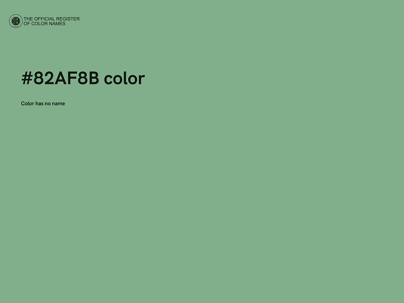 #82AF8B color image